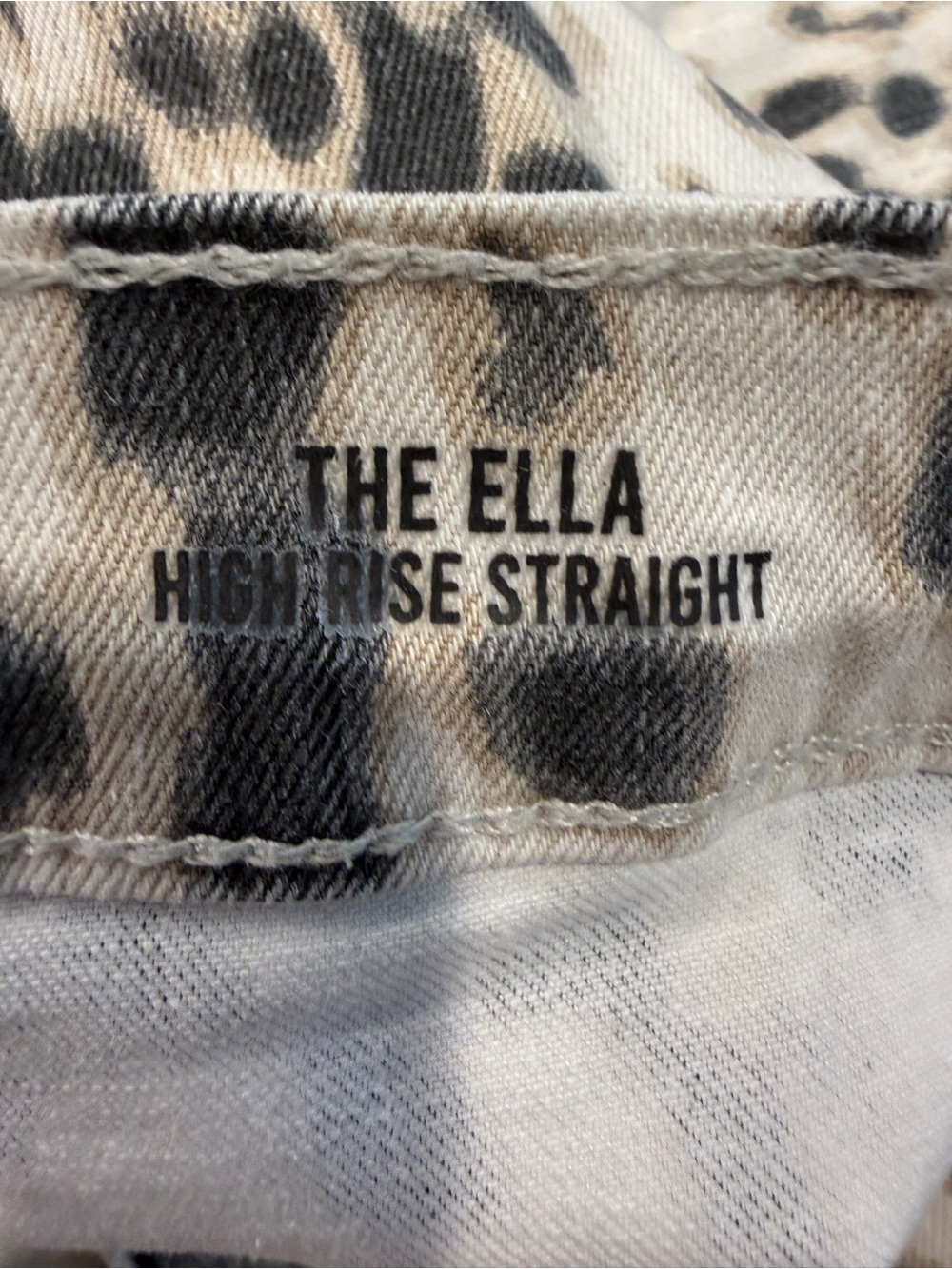 Kensie The Ella High Rise Straight Jeans Leopard Print Size 8/29 NWOT - Picture 9 of 10